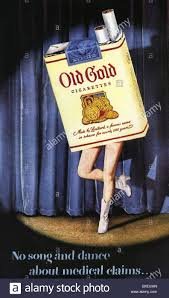 OLD GOLD CIGARETTES ADVERT 1950 Stock Photo - Alamy
