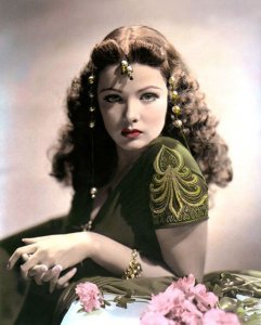 Gene Tieney Sundown 1941 Hollywood Movie Star Actress 8x10_ Hand Color Tinted Photograph.jpeg