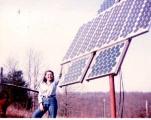 Maggie adjusting PV array.jpg