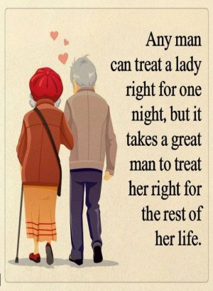 Quotes Any man can treat a lady right, but it takes a great man to treat her right - Quotes.jpeg