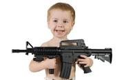 Image result for baby with gun