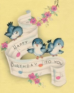 Vintage Blue Bird Music Birthday Greeting Card.jpeg