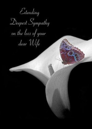 loss of wife sympathy with butterfly on calla lily card.jpeg