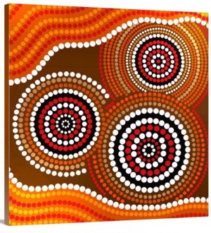 Aus. aboriginal dot painting.JPG