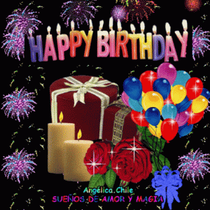 Happy Birthday Suenos De Amor Y Magia GIF - Happy Birthday Suenos De Amor Y Magia Candle - Des...gif