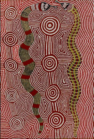 Warnampi-Kutjarra-Karilwarra-Two-Snake-Dreaming-at-KarilwarraFred-Ward-Tjarurru-Tjungurrayi-20...jpg