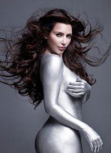 Kim kardashian silver paint-2.jpeg