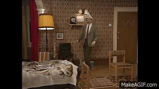 mr bean new years eve party.gif