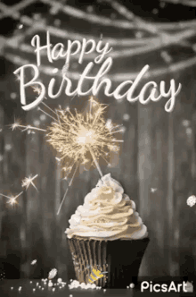cupcake with sparkler .gif