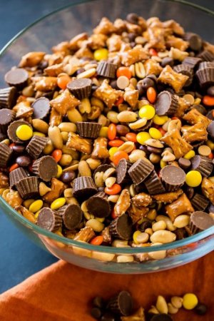 5 Minute Reese's Snack Mix - Oh Sweet Basil.jpeg