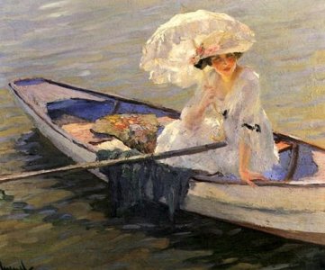 lady in a rowboat edward cucuel.jpg