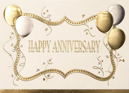 Happy Anniversary. Gold Balloons.jpg