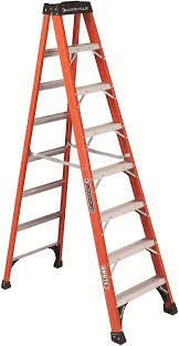 Louisville Ladder FS1408HD 8 ft Fiberglass Step Ladder, 8-Feet, Orange -  Stepladders - Amazon.com