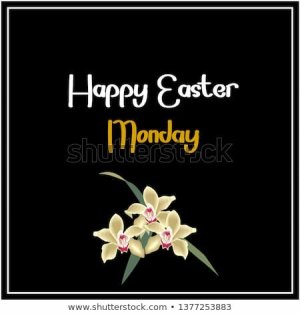 Happy Easter Monday Quote Design Stock Vector (Royalty Free) 1377253883.jpeg