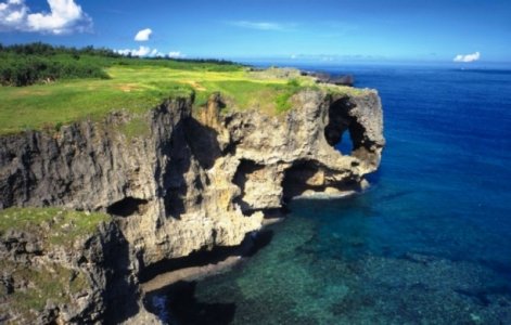 Japan Okinawa Manzamo Coast Cliff Ocean.jpg