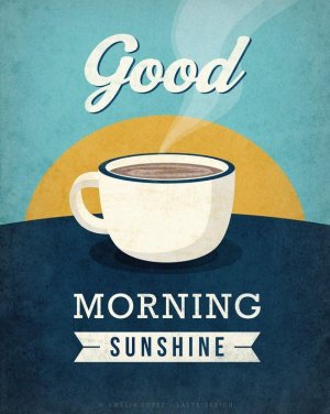 Good morning sunshine print_ Blue kitchen print Blue Kitchen wall art sunshine poster good mo...jpeg