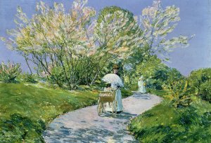 a awalk in the park by childe hassam 1900 oil on c.jpg