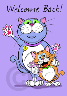 cat welcome.gif