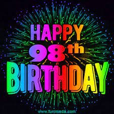Wishing You A Happy 98th Birthday! Animated GIF Image. — Download on  Funimada.com