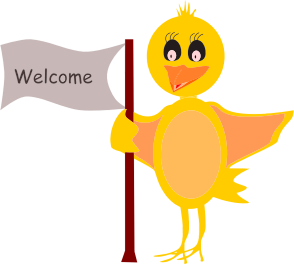 Cartoon-Bird-With-Welcome-Sign-300px.png