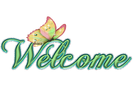 Welcome Glitter Butterfly.gif