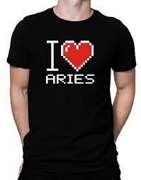 I Love Aries Pixelated Men T-Shirt