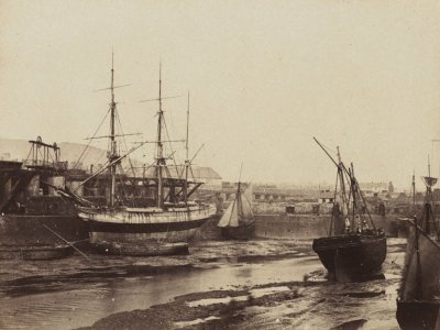 Harbour, Swansea, Wales, 1855. Alfred Rosling.jpg