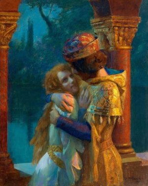 gaston bussiere embrace in the evening light 4 t.jpg