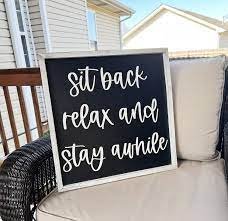 Sit and Stay Awhile - Etsy