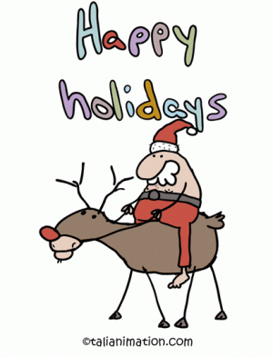 santaonreindeer.gif