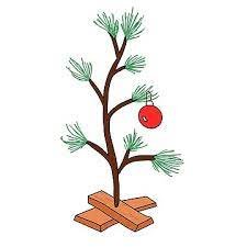 Charlie Brown Christmas Tree Sticker for Sale by ava-stickershop |  Redbubble