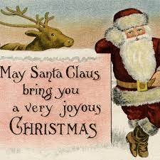 Vintage Christmas Postcard Santa - The Old Design Shop