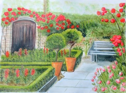 GardenpaintingwatercolorApostolides2024.JPG