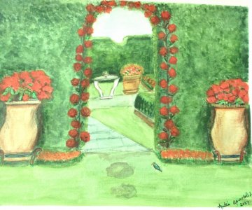 FlowerGardenWatercolor-2March2024Apostolides.JPG