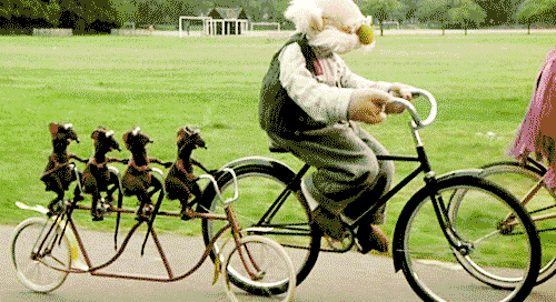 muppets on bikes.gif