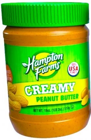 (18-oz.) jar of Hampton Farms Creamy Peanut Butter, which I used when preparing my 3 Ingredien...JPG (18-oz.) jar of Hampton Farms Creamy Peanut Butter, which I used when preparing my 3 Ingredien...JPG