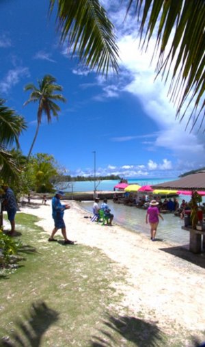 Lunch Is Served on Tables in the Water in Huahine French Polynesia.jpg Lunch Is Served on Tables in the Water in Huahine French Polynesia.jpg