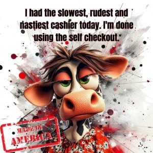 I had the slowest, rudest and nastiest cashier today, I'm done using the self-checkout.jpg