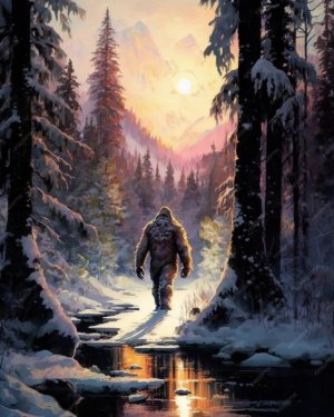painting-bigfoot-walking-through-snowy-forest-with-river-generative-ai_791316-48509.jpg