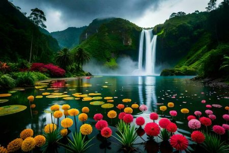 beautiful-waterfall-flowers-water-nature-waterfall-hd-wallpaper-ai-generated-free-photo.jpg
