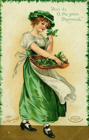 woman with basket of shamrocks.jpg