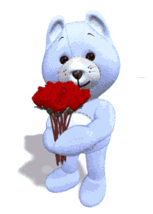 gif bear w:flowers.gif