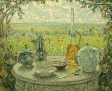 tea in the garden 4 arthur henri le sidaner.jpg