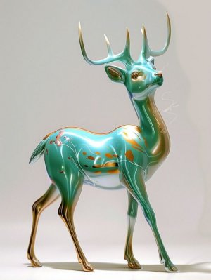 turquoise deer.jpg