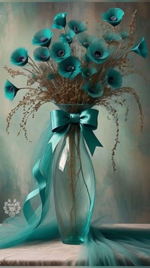 turq vase flowers.jpg