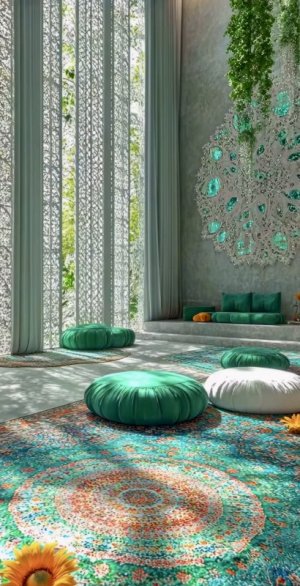 green floor cushions.jpg