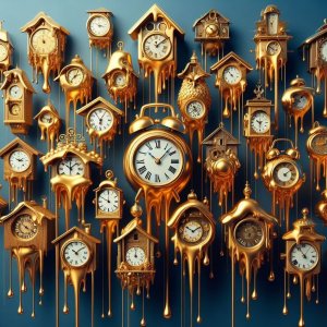 clocks gold dripping.jpg