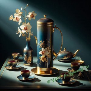 teapot set green tall.jpg