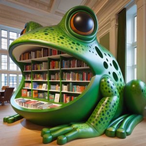 green frog library.jpg