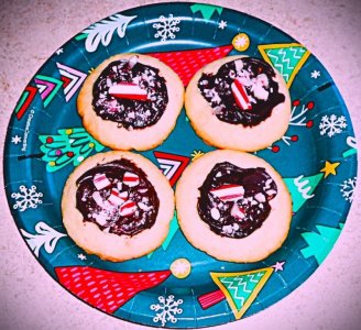 Cornstarch Butter Cookies with Chocolate Frosting & Peppermint Candy_.JPG